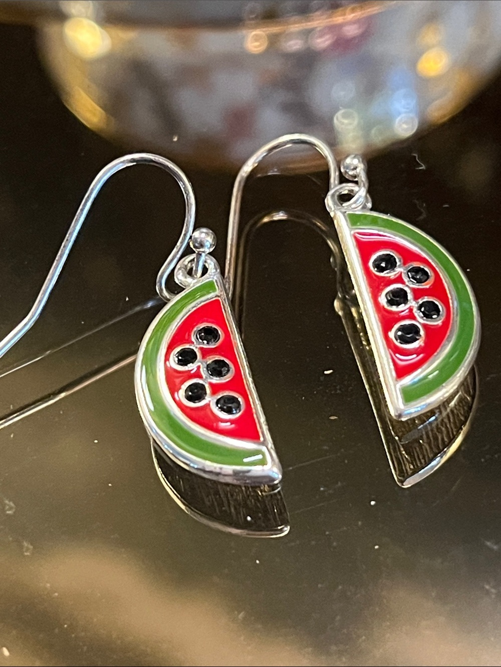 Watermelon Fruit Drop Earrings